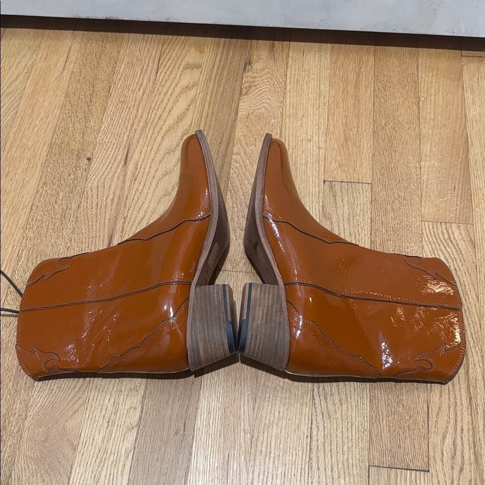 FREE PEOPLE Frontier patent leather cowboy boots - Picture 4 of 13